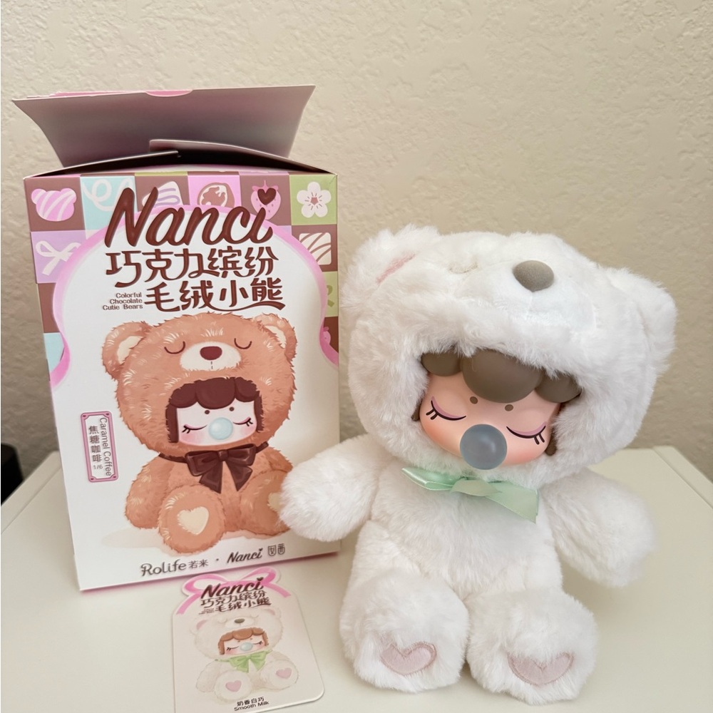Nanci White Bear Plush Doll (authentic)